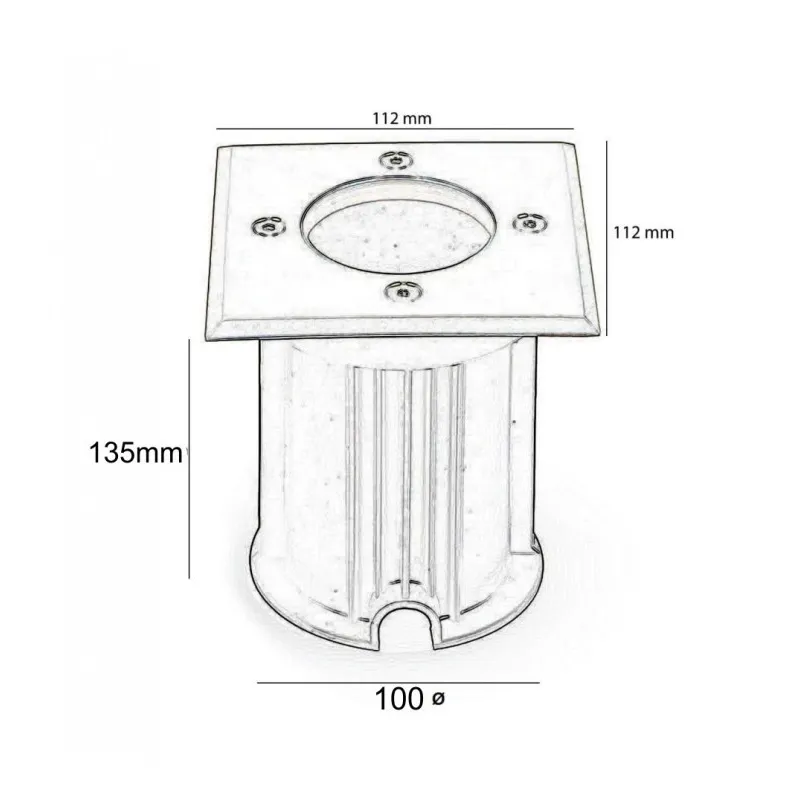 Comprar IP65 carcaça de piso embutido para bucha GU10