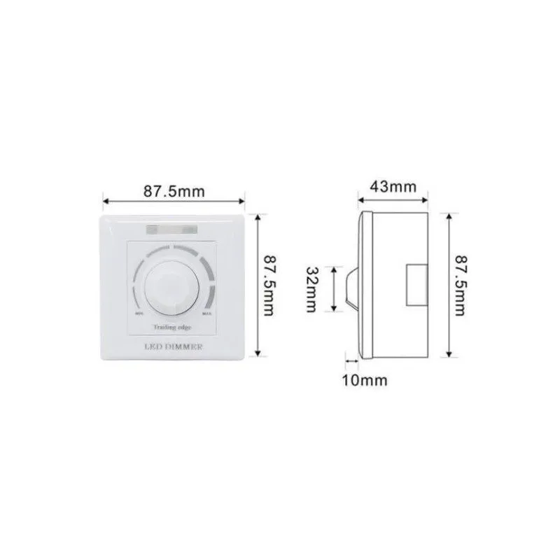 Dimmer TRIAC 200W 220V Incasso Telecomando IR | Ibérica