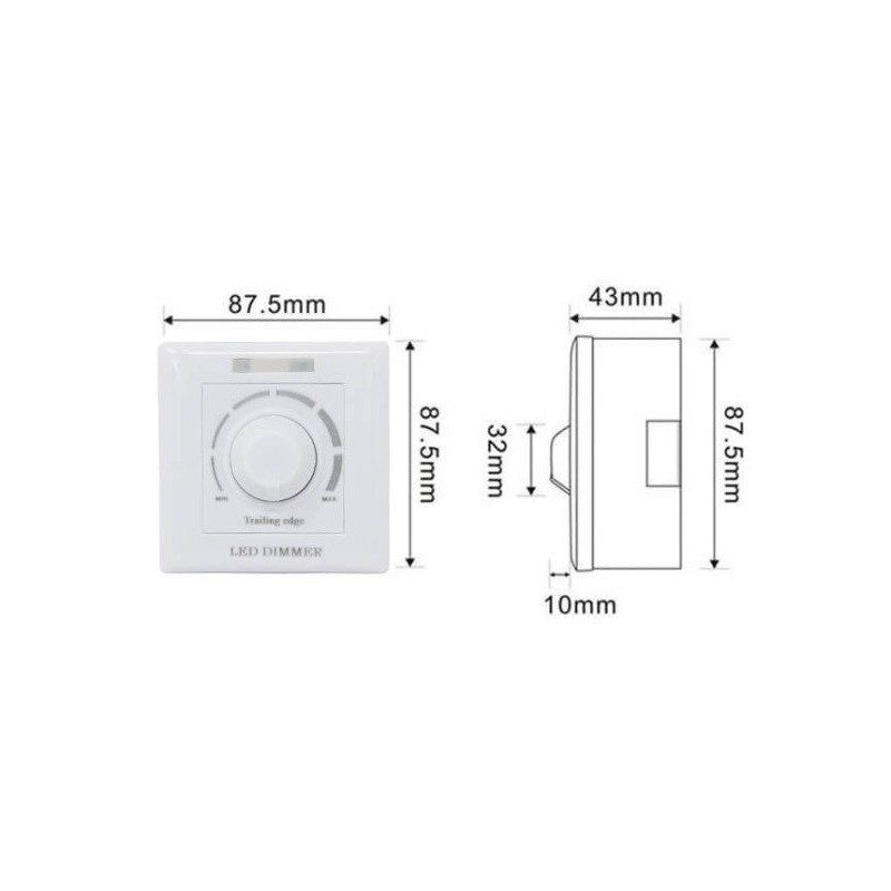 TRIAC Dimmer 200W 220V Recessed IR Remote | Ibérica