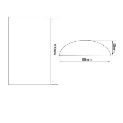 CANNES LED Wall Light 12W Up Down IP54 | Ibérica