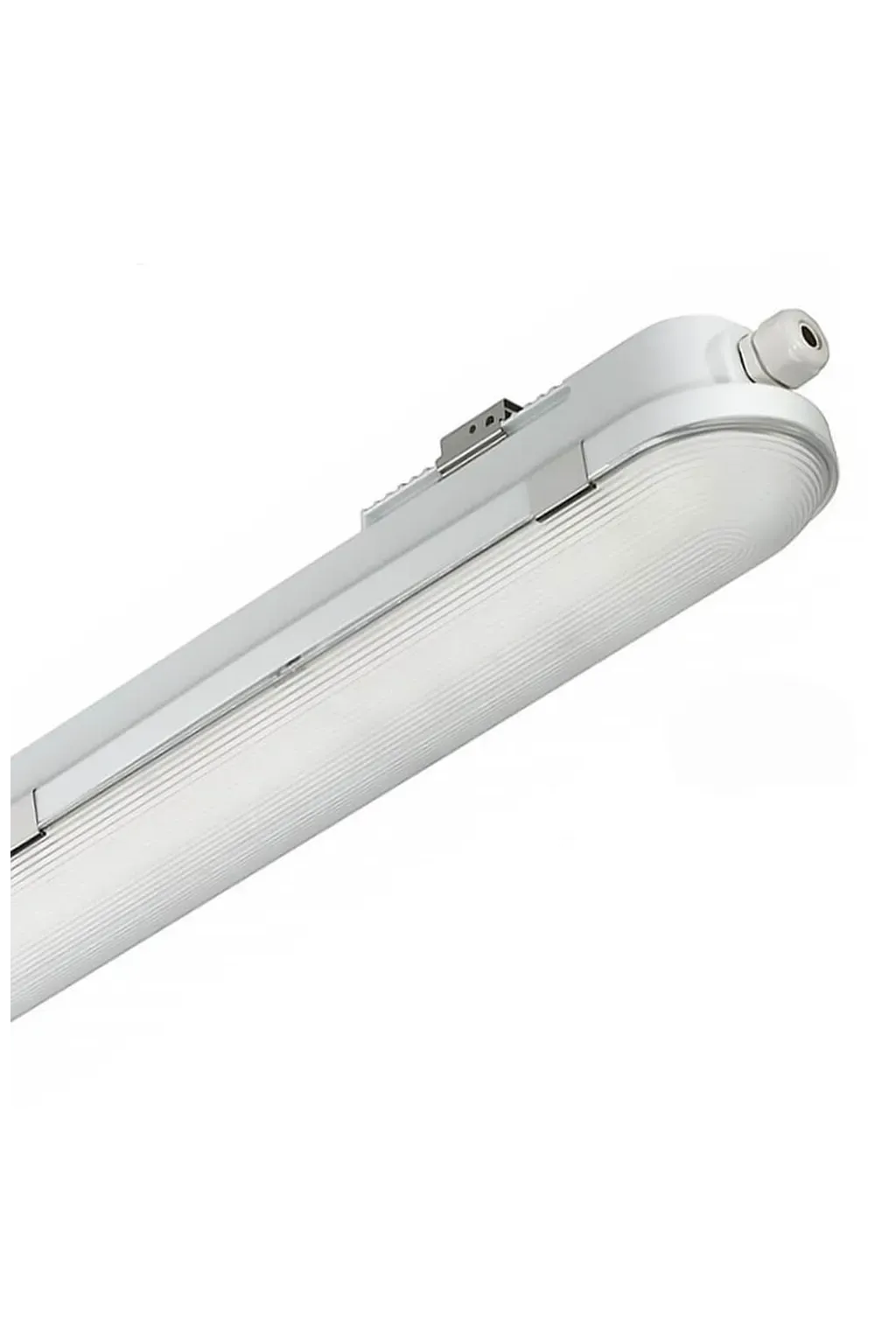 ▷ Plafoniera LED Stagna COREPLUS EVO 150cm 55W | Luce Emergenza + Sensore Radar