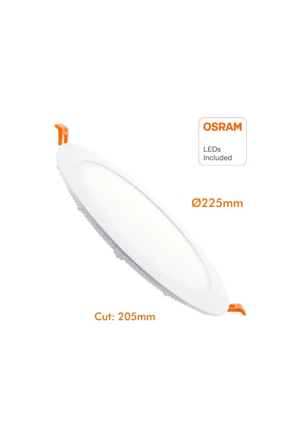 Comprar Placa Slim LED Circular 18W - Iluminación Empotrable Techo