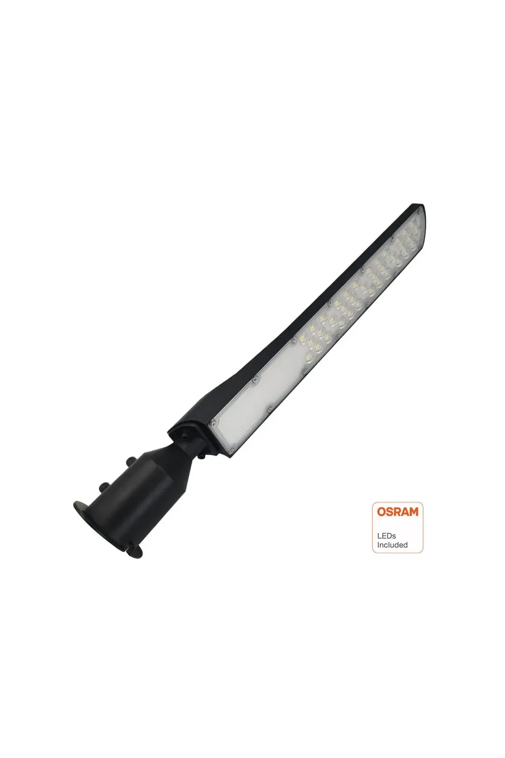 ▷ Lampione a LED nero AREA FLEX orientabile OSRAM Chip da 100W - Outdoor IP65