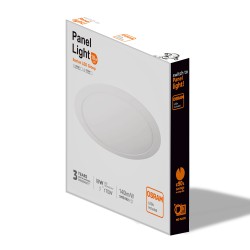 Retail packaging slim LED panel 18W Iberian LED Group with OSRAM and 3-year warranty