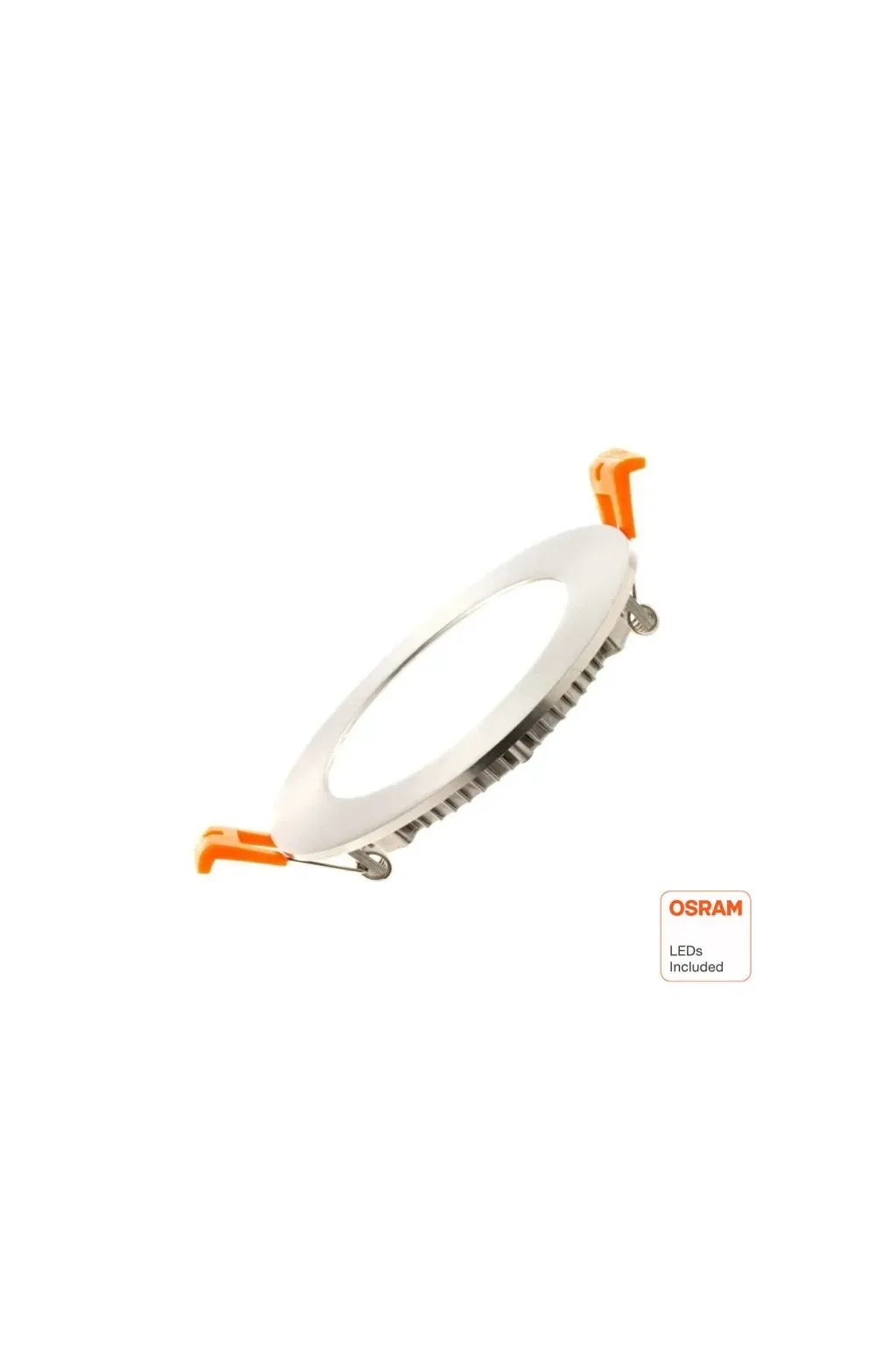 Placa Slim LED Circular 10W Acero Inox - CCT - OSRAM CHIP DURIS E 2835