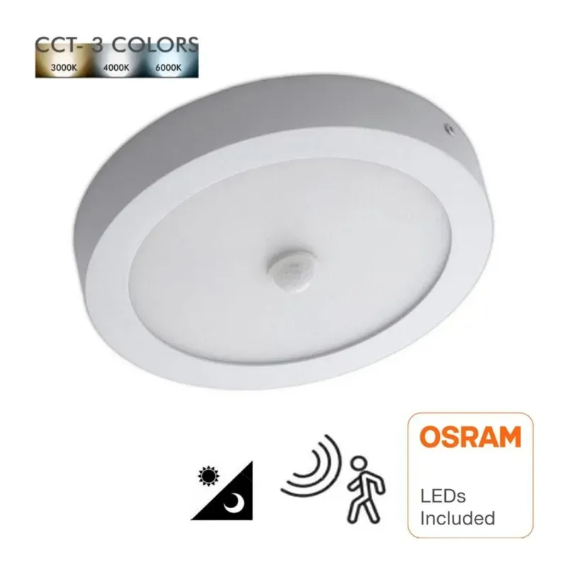 Plafonnier LED Surface 24W-18W Detecteur 4CCT OSRAM | Ibérica