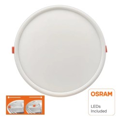 Slim Round LED Downlight 20W Ø50-205mm UGR19 | Ibérica