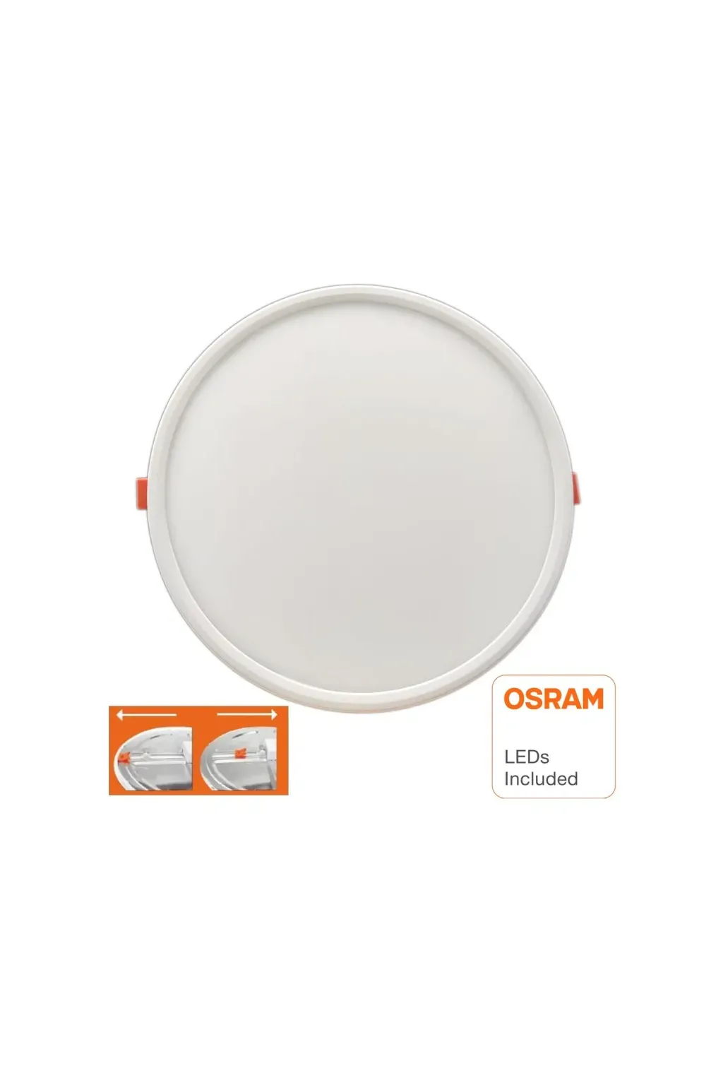 Buy Slim LED Plate Circular Downlight 20W Adjustable - Osram Chip Duris E 2835