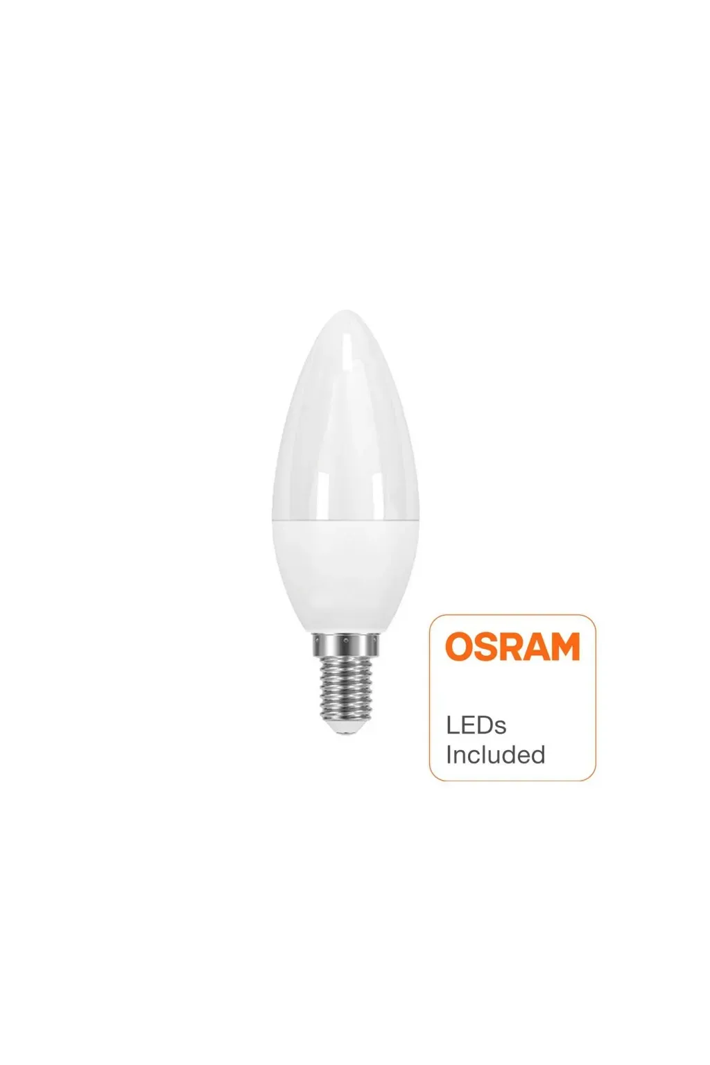 Comprar Lâmpada de Vela LED 6W E14 C37 180º para Lâmpadas - OSRAM Chip