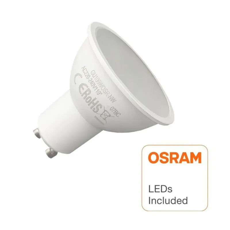 Comprar Bombilla Dicroica LED 6W 120° GU10 - OSRAM Chip