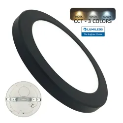 Downlight Surface LED MOSS Black 18W CCT | Ibérica de Iluminación