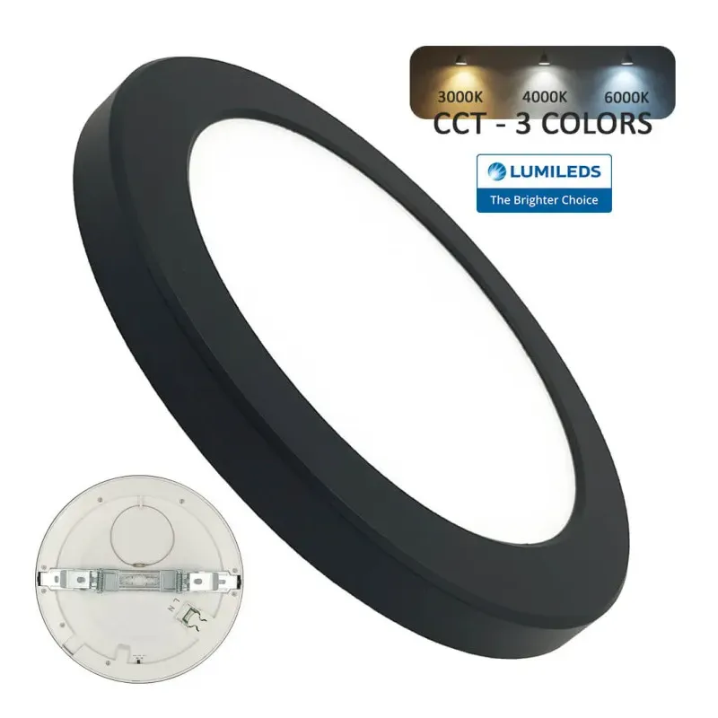 DownLight + LED ceiling - Circular- Moss Black LumiledS - 18W Adjustable - CCT Selectable color