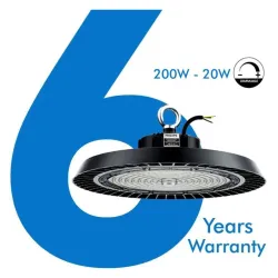 150W LED Hood -170lm / W- UFO New Italy Philips Xitanium - 1-10V DIM