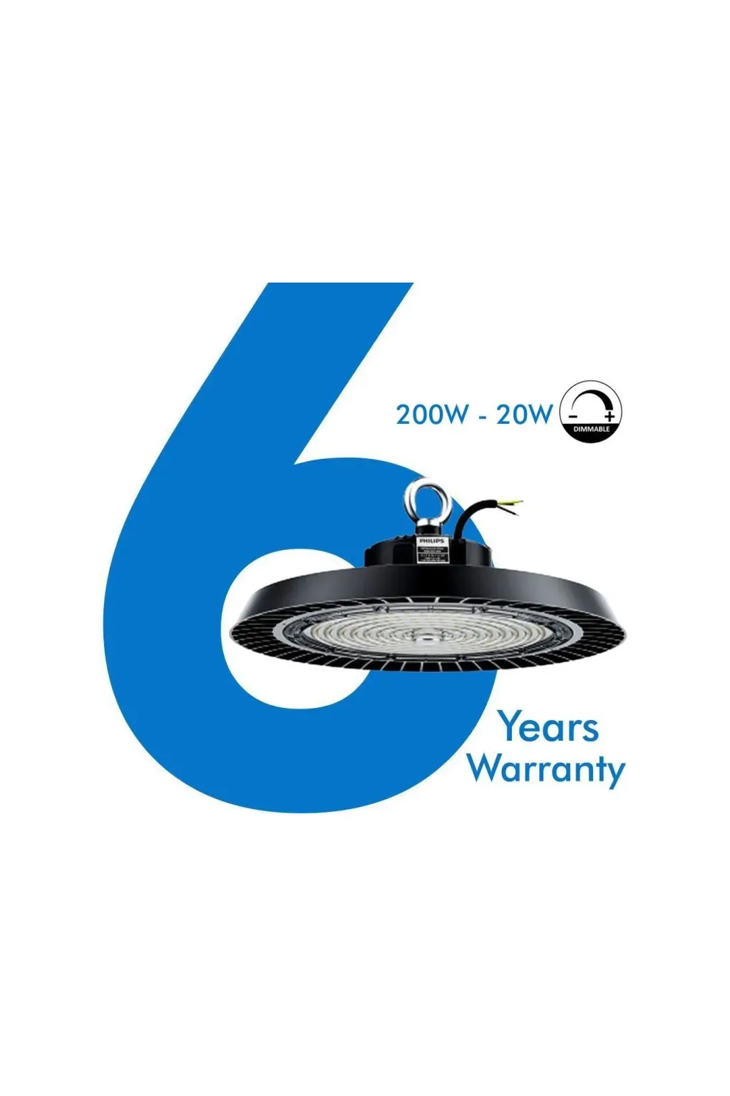 150W LED Hood -170lm / W- UFO New Italy Philips Xitanium - 1-10V DIM
