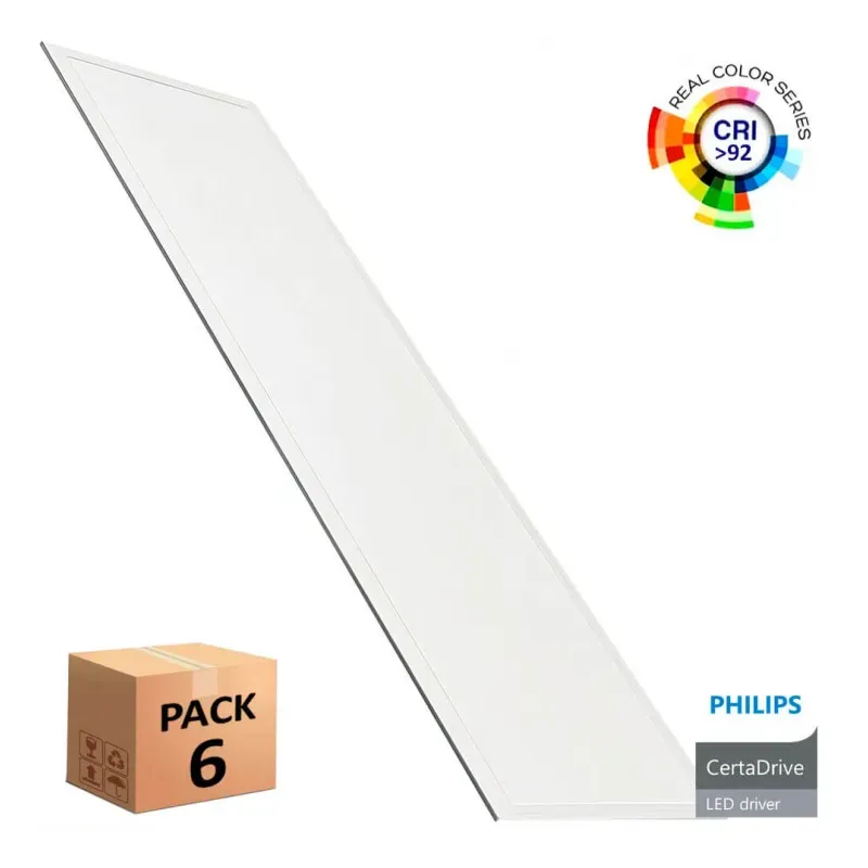 Pack 6 LED Panels 120x30 40W Philips Driver | Ibérica