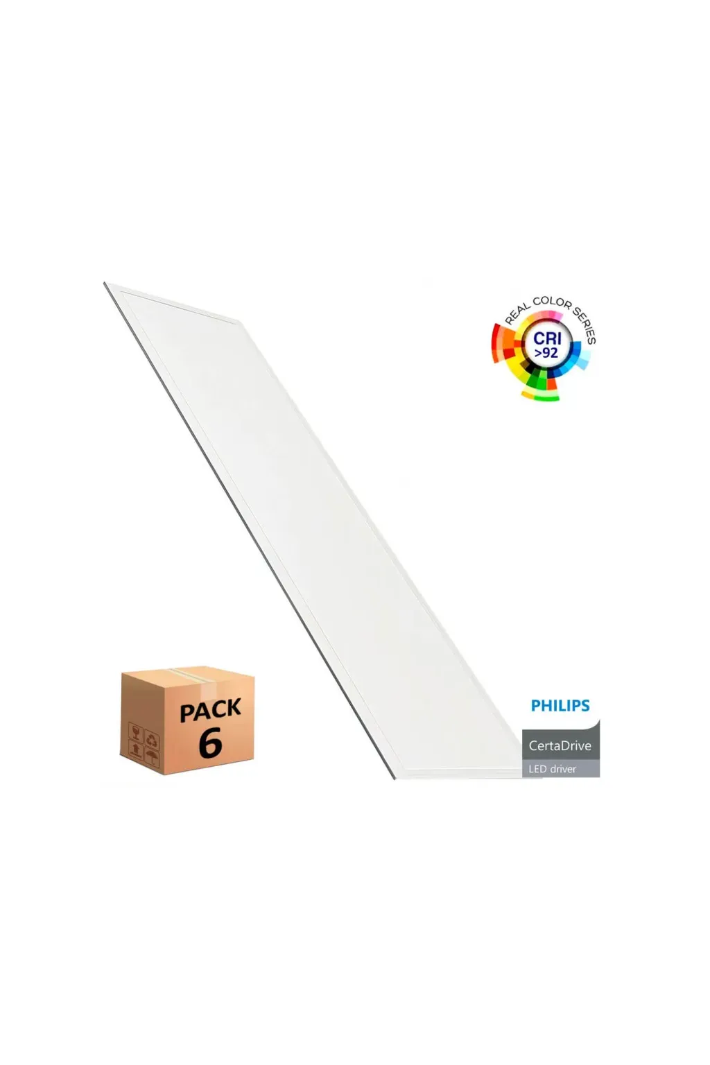 Buy Pack 6 LED Panel 120x30 40W Philips Driver