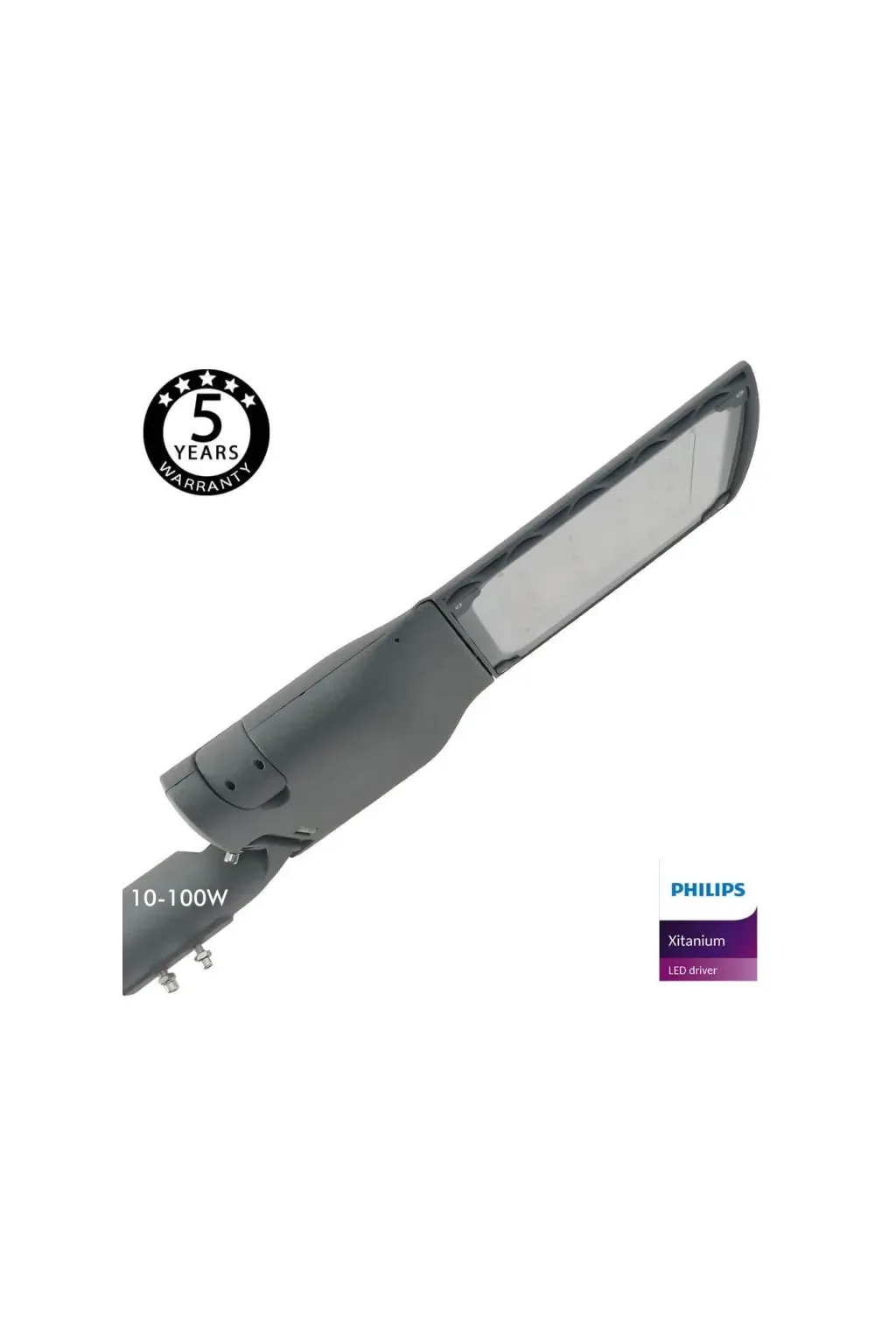 Comprar LED Street Light 100W CAPRI Philips Driver Programável SMD5050 240Lm/W