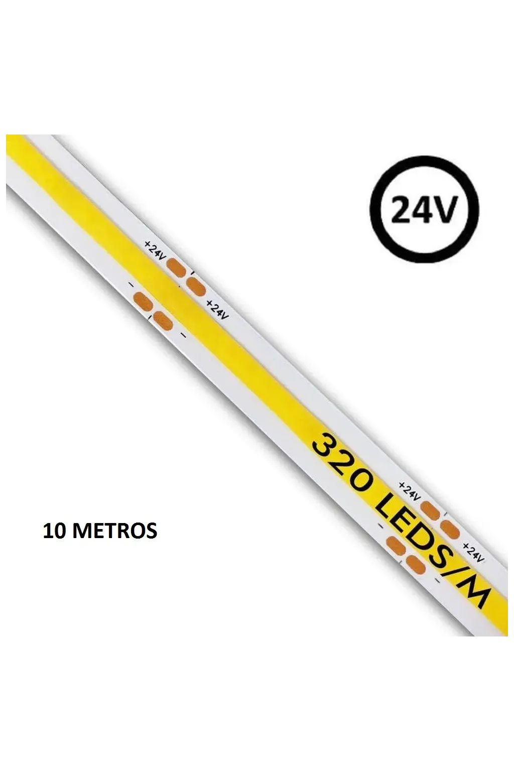 ▷ Comprar Tiras LED COB 24V 5m Luz Blanca【Mejores Ofertas 2021】