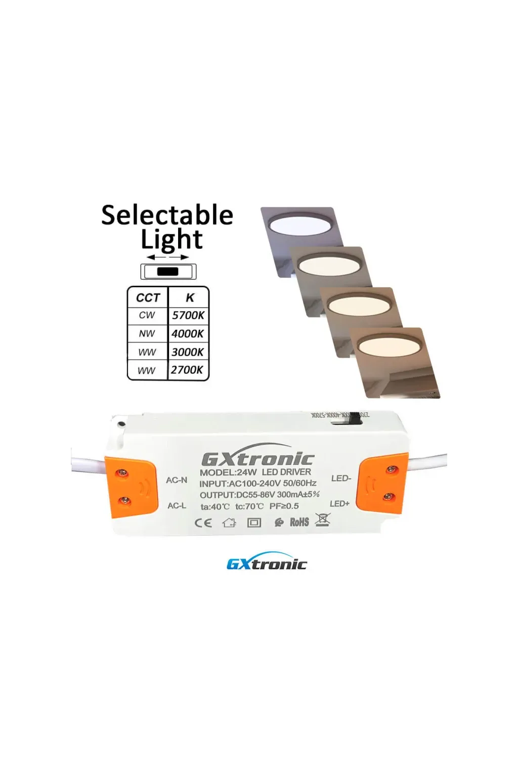 Achetez des plafonds à LED circulaire 30W UGR19 GXtronic | 4CCT | Ultra mince