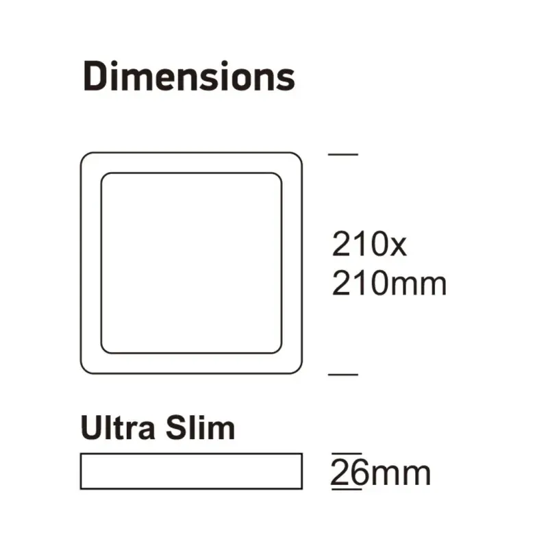 Buy Square LED ceilings 24W UGR19 GXTRONIC | 4CCT | Ultra slim
