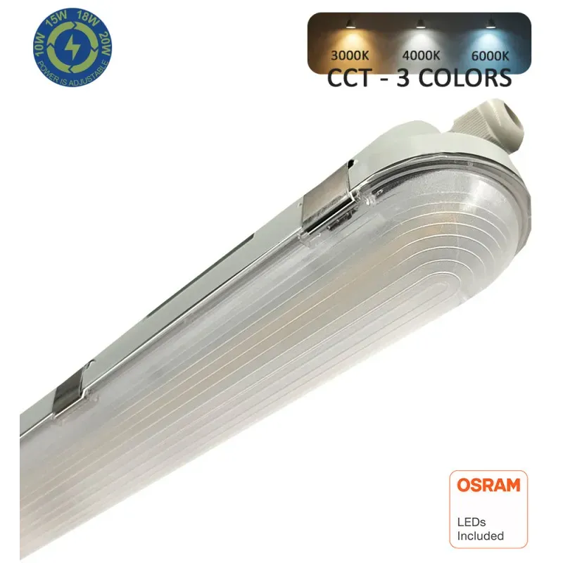 Écran étanche LED 40 W GXtronic 120 cm | SMD2835 OSRAM CHIP 3CCT | IP66