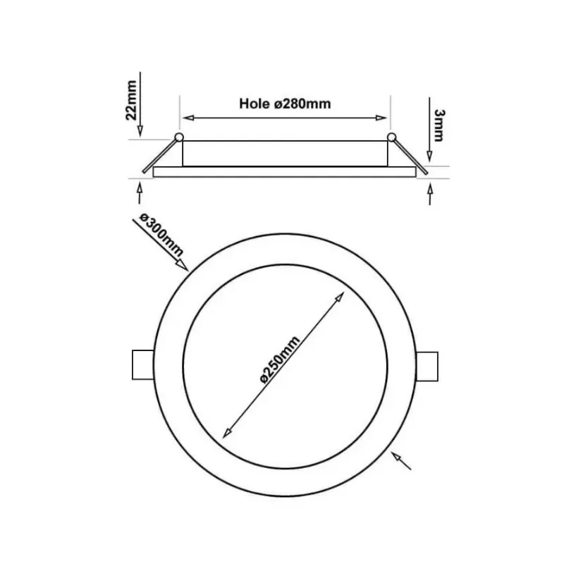 30W circular slim LED plate - CCT - Osram Chip Duris E2835