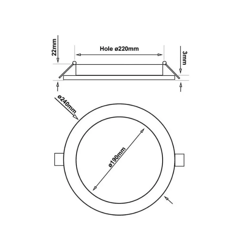 SLIM LED Plate 26W - CCT - Osram Chip Duris E2835