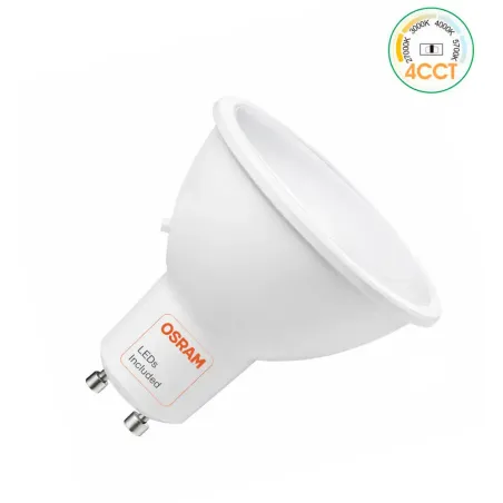 Dicroica LED 6W GU10 110° - 4CCT - OSRAM CHIP DURIS E 2835