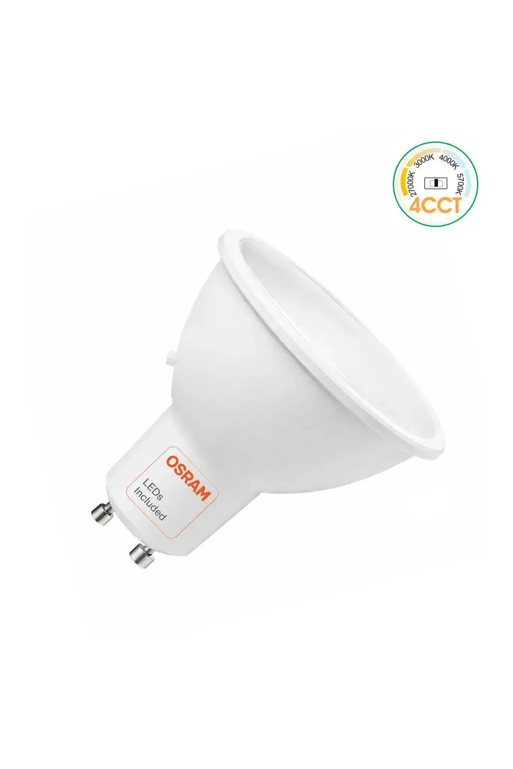 Dicroica LED 6W GU10 110° - 4CCT - OSRAM CHIP DURIS E 2835