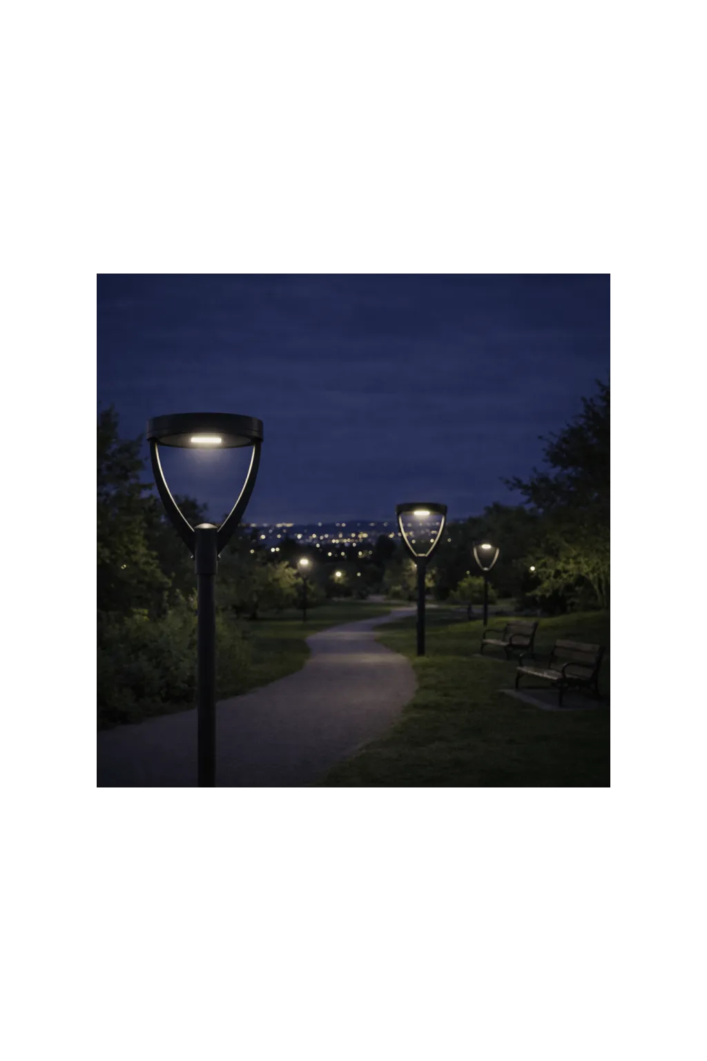 Farola LED 60W New Conic 180Lm/W | Driver Moso Regulable 1-10V y Programable