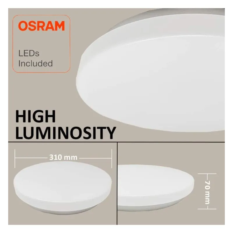 LED ceiling lamp 24W - 20W - 16W - OSRAM CHIP - CCT