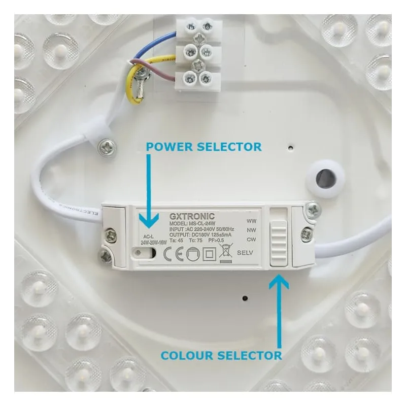 Plafón LED Superficie 24W - 20W - 16W - OSRAM CHIP - CCT
