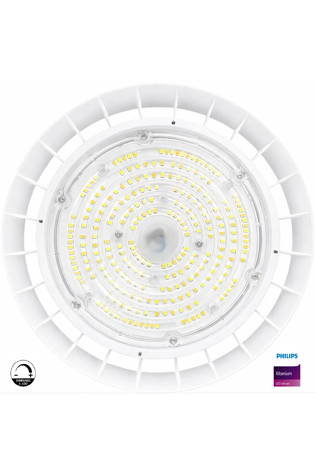 RISERVA MOONLIGHT LED 200W-160W-120W | UFO CAMPANA LED DA INCASSO | 3CCT | Driver Philips Xitanium | Dimmerabile 1-10V