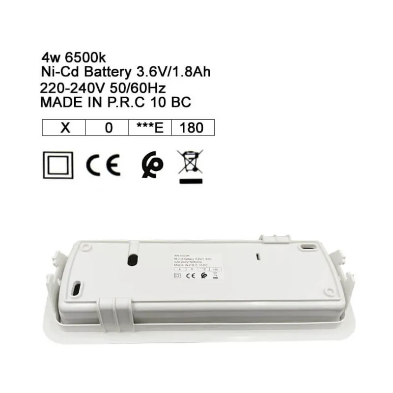 Emergency Light LED 4W + Kit Ceiling - IP20 - 6500K