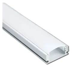 Perfil Aluminio 2 metros en superficie | para Tiras de LED | 17mm x 7,8mm