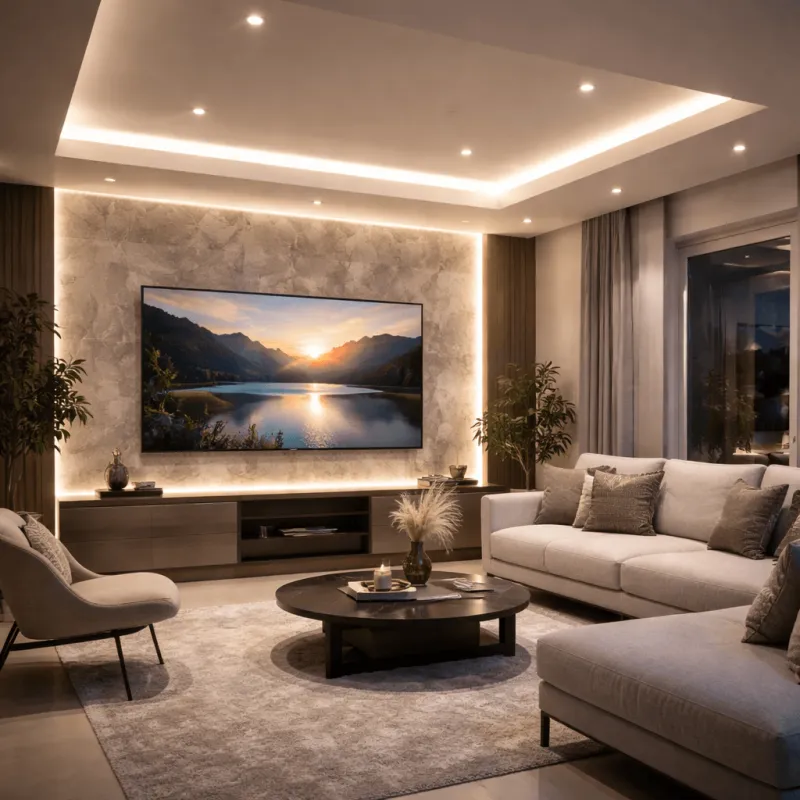 Perfil Aluminio Blanco 2 metros en superficie | para Tiras de LED | 17mm x 7,8mm