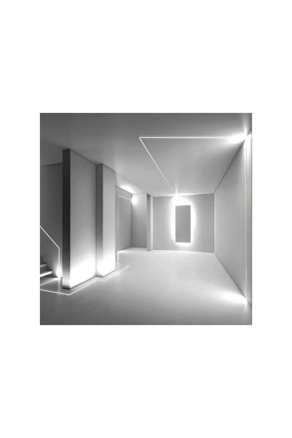 Perfil Aluminio Blanco 2 metros en superficie | para Tiras de LED | 17mm x 7,8mm