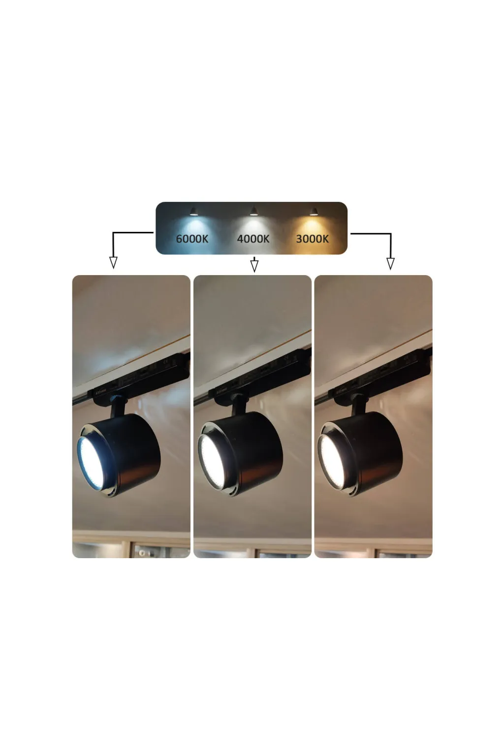 Foco LED 40W-28W Monofásico - ROMA Negro - Driver GxTronic - Óptica Regulable 24º-60º - UGR13 - CCT