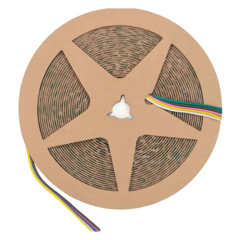 Bobina striscia LED 24V RGB CCT 10 metri con connessione multipolare