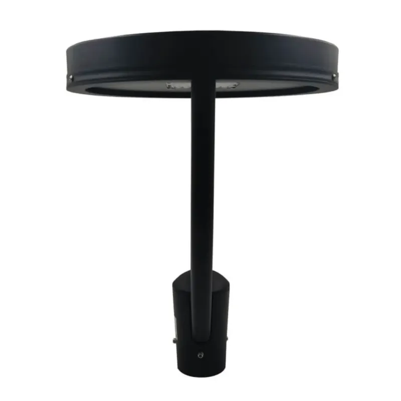 Rear view New Conic LED garden lamppost with pole mounting socket