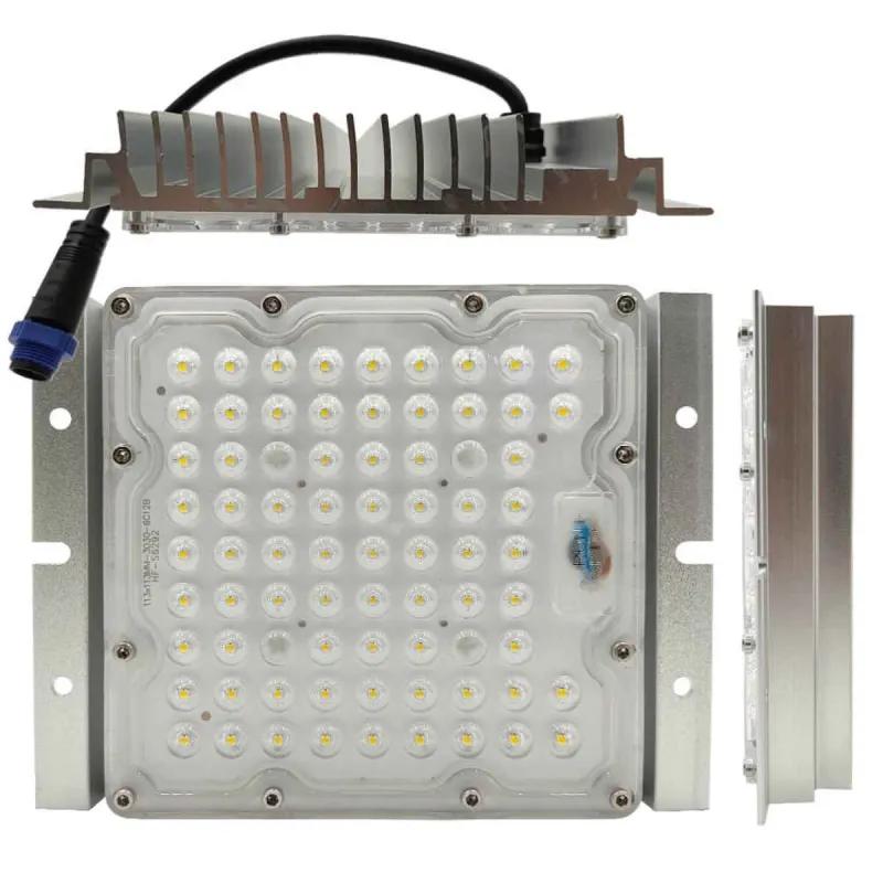 GXtronic 60W LED optical module with heatsink and waterproof connector