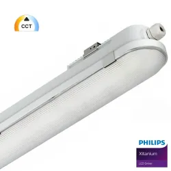Plafoniera stagna LED 55W COREPLUS EVO 150cm Philips Xitanium CCT selezionabile
