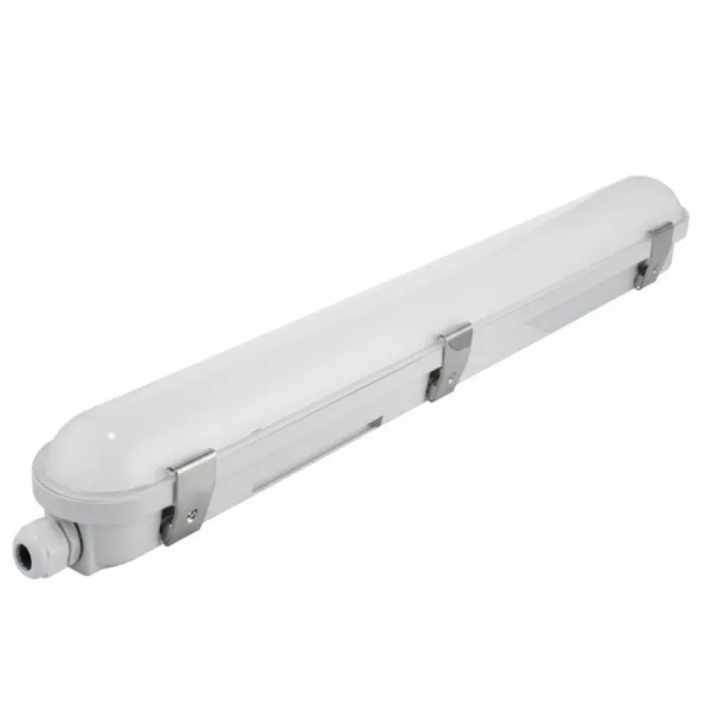 Réglette étanche LED COREPLUS EVO 150cm vue latérale corps PC IK10