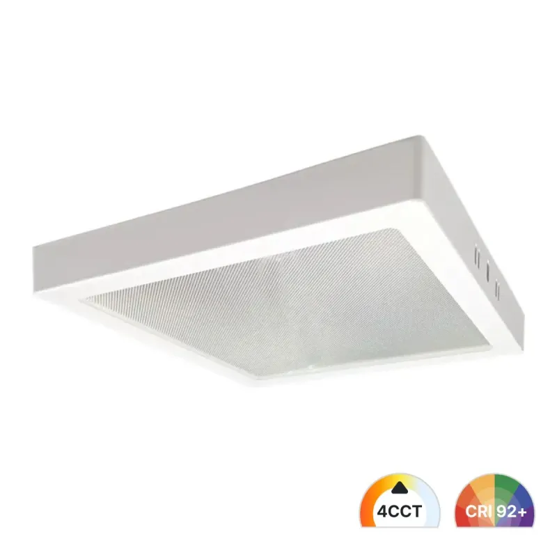 Square surface LED panel 30W 4CCT UGR19 with ultra-slim 26 mm aluminium body
