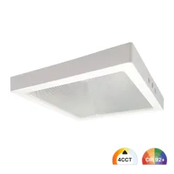 Square surface LED panel 24W 4CCT UGR19 with ultra-slim 26 mm aluminium body