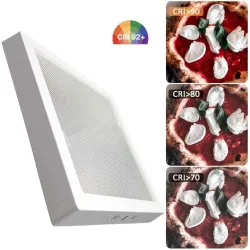 Plafonnier LED carré 24W avec température 4CCT sélectionnable 2700K 3000K 4000K 5700K