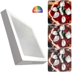 24W square LED panel with selectable 4CCT colour temperature 2700K 3000K 4000K 5700K