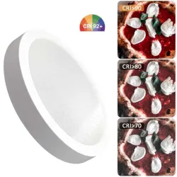24W round LED panel with selectable 4CCT colour temperature 2700K 3000K 4000K 5700K