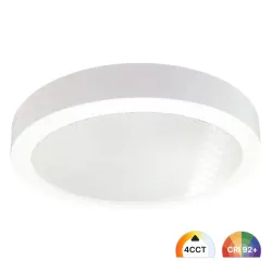 Round surface LED panel 15W 4CCT UGR19 with ultra-slim 26 mm aluminium body