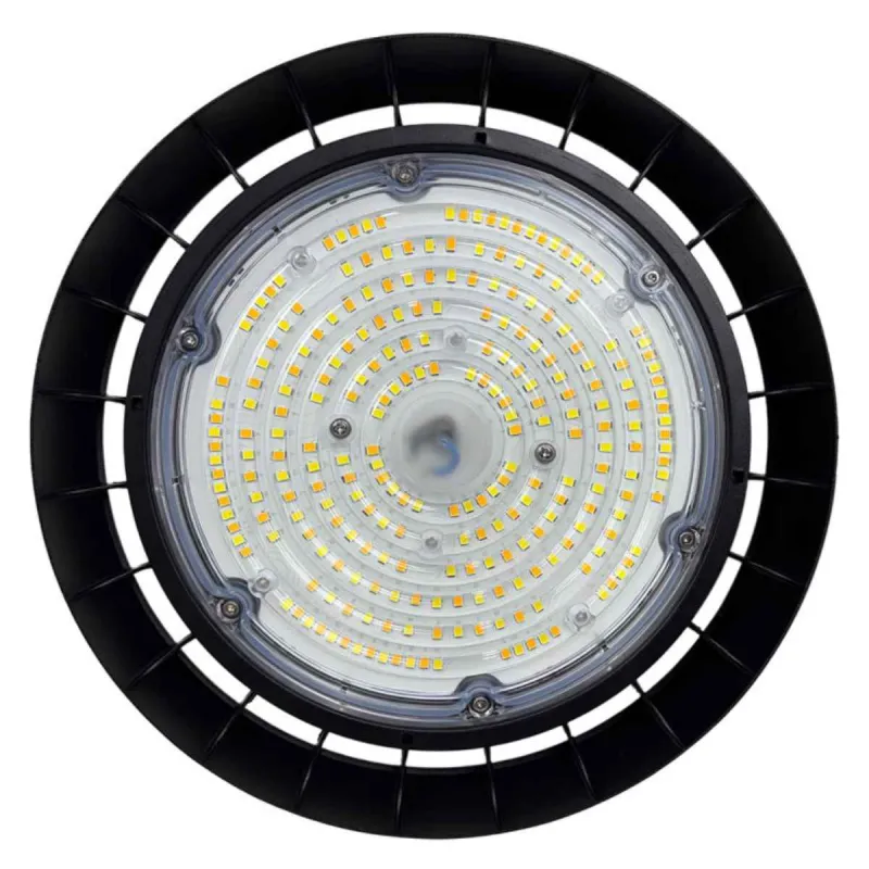 Detalle interior de la campana UFO GERMANY 100W con LEDs SMD2835 y eficacia 195 lm/W